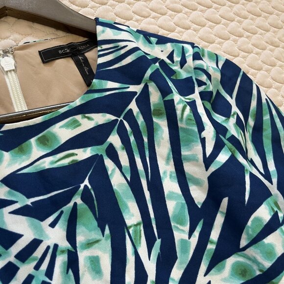 NWOT BCBG MaxAzria Tilli Printed A-Line Dress Size S Long Sleeve - Picture 8 of 11